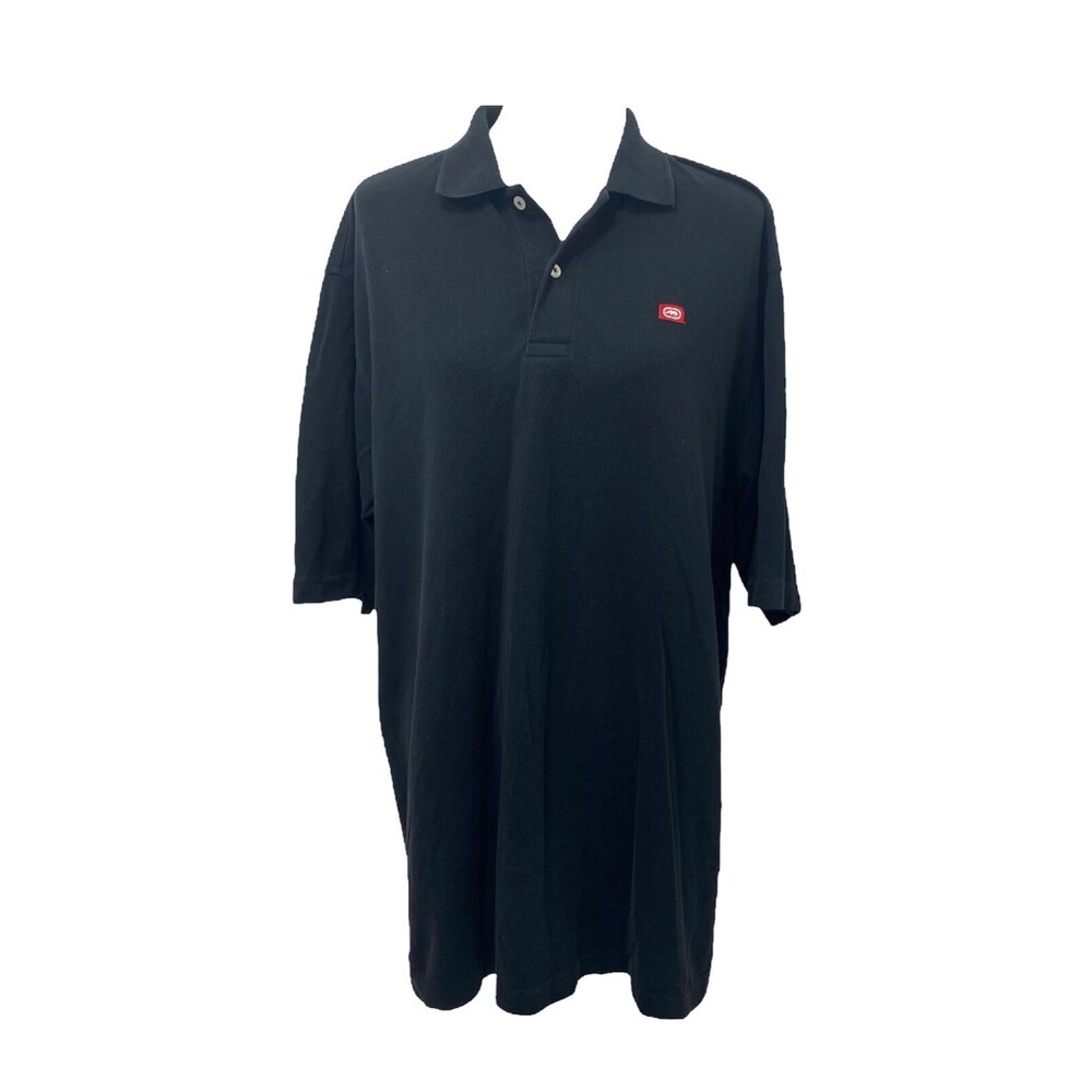 Ecko Unlimited Men’s Polo Shirt Black and Red Short Sleeve Size XL